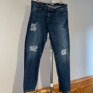 Guess Faux Ripped Jeans